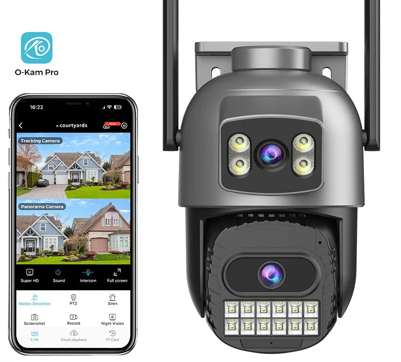 Camera Outdoor Auto Tracking Multi Screens 5X Digital Zoom PTZ Security Protection