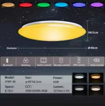 Modern LED Ceiling Lights Bluetooth Speaker Remote Control Royal Lights & Home Decor