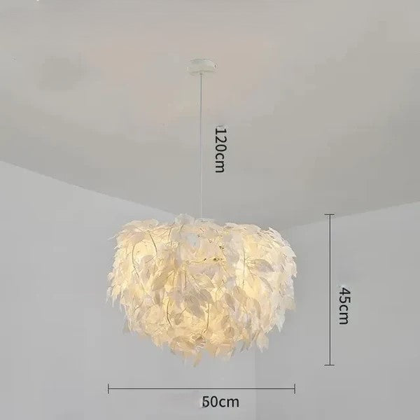 Feather Round Led Lamp - Royal Lights & Home Decor