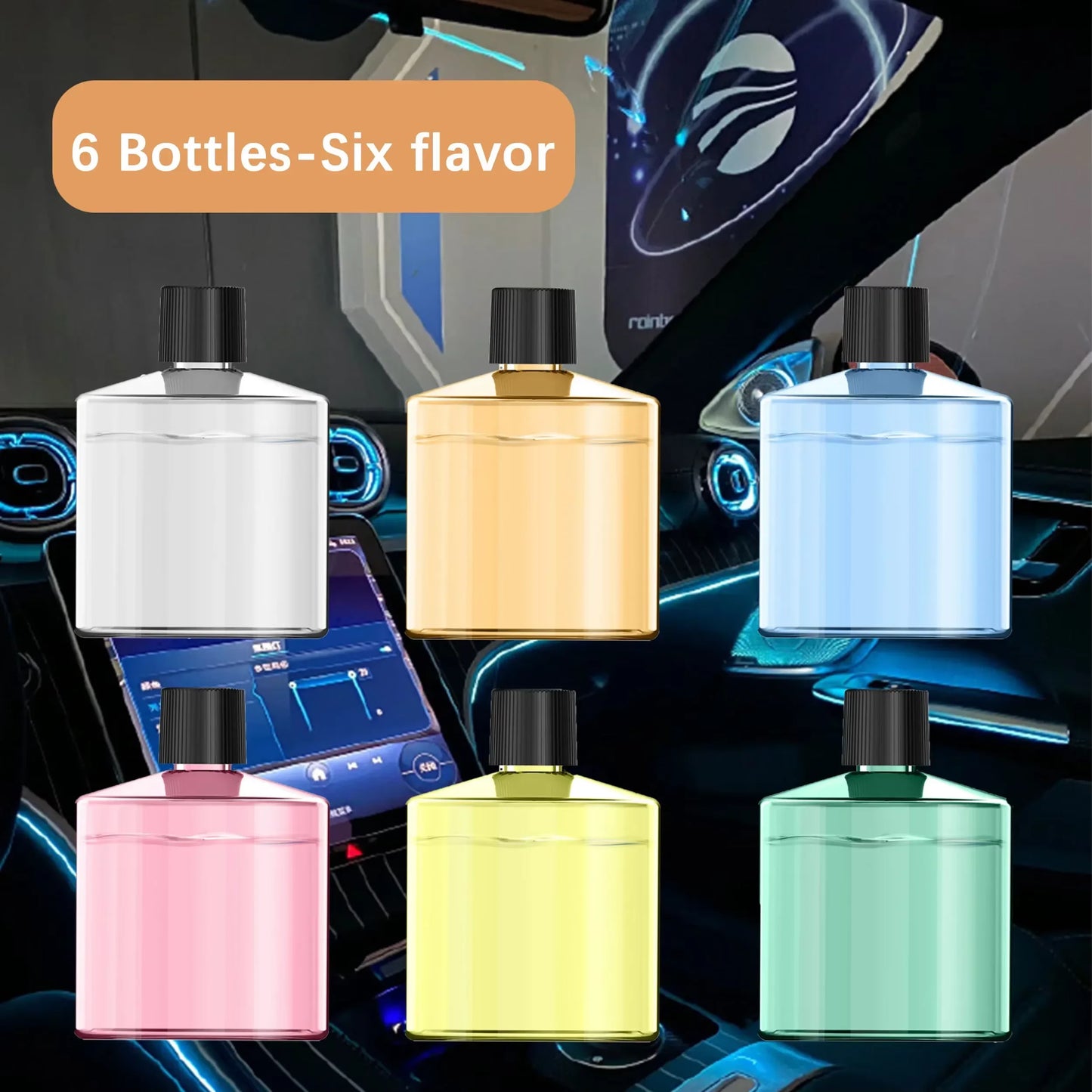 Smart Car Air Freshener Rechargeable Aroma Diffuser 5 Levels of Adjustable