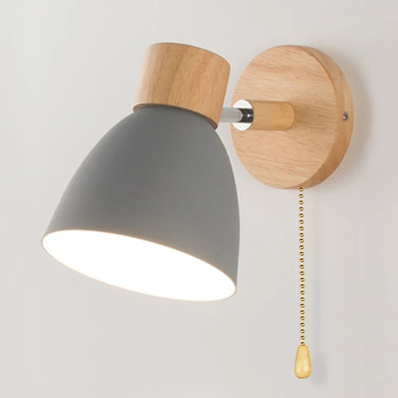 Wooden Wall Lamp With Switch Modern Wall Sconce Royal Lights & Home Decor