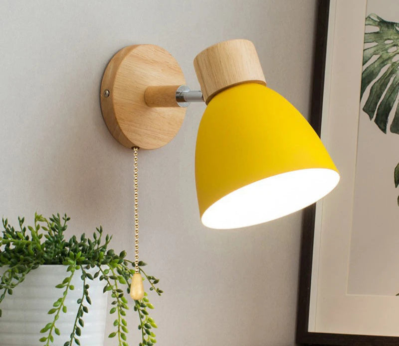 Wooden Wall Lamp With Switch Modern Wall Sconce Royal Lights & Home Decor