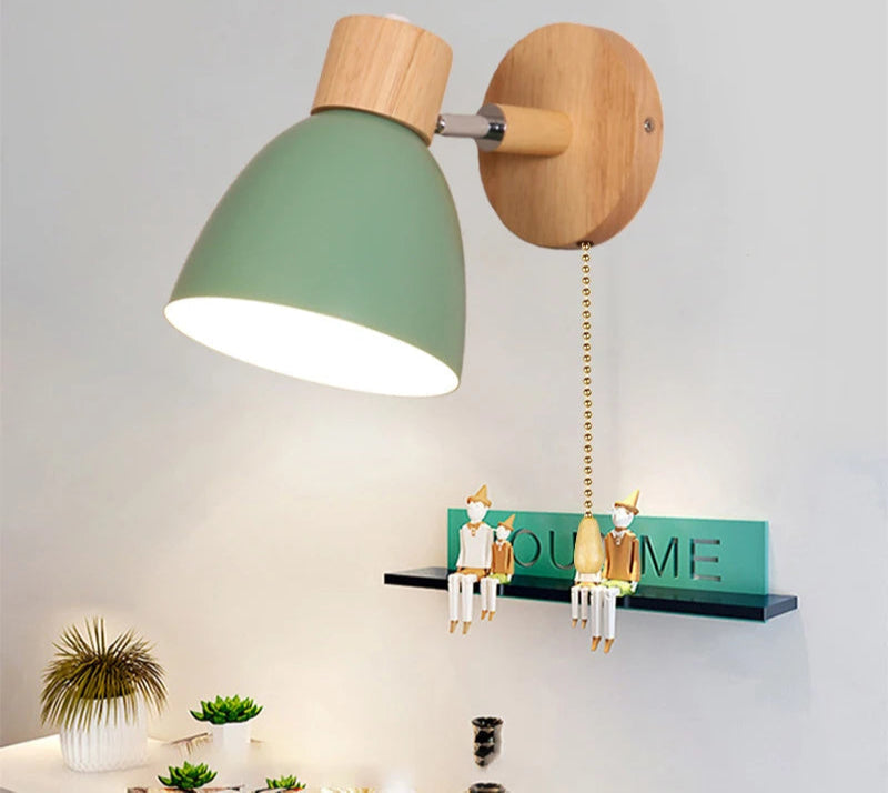 Wooden Wall Lamp With Switch Modern Wall Sconce Royal Lights & Home Decor