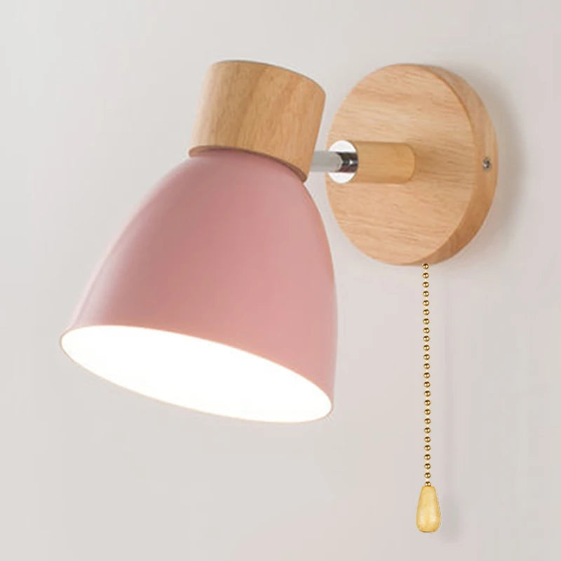 Wooden Wall Lamp With Switch Modern Wall Sconce Royal Lights & Home Decor