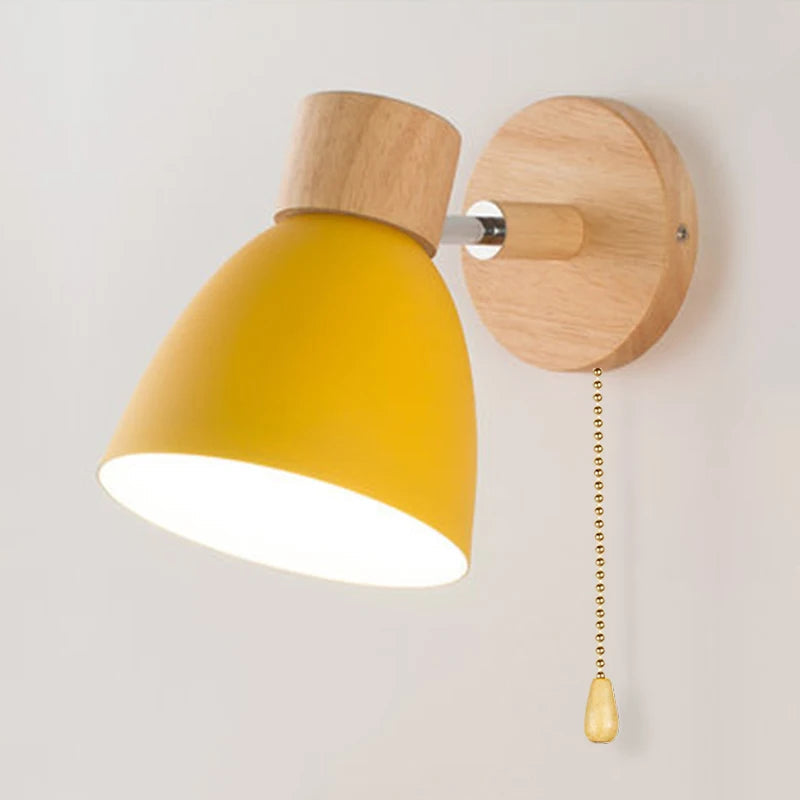 Wooden Wall Lamp With Switch Modern Wall Sconce Royal Lights & Home Decor