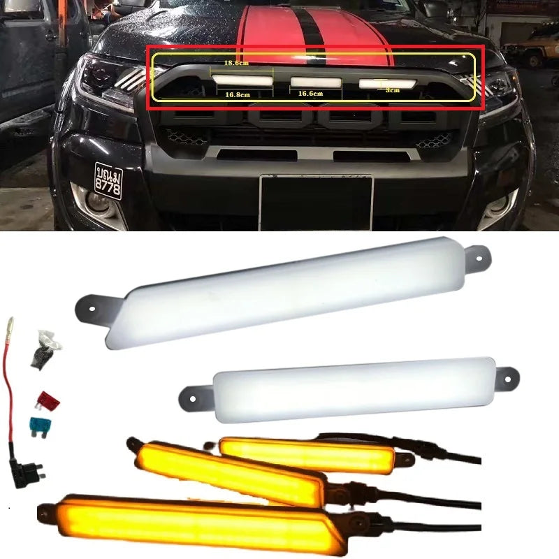 LEDs Lighting Fog Lamps For Ford Ranger T8 T7