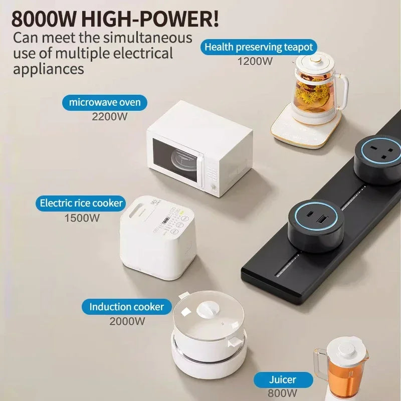 Movable Track Socket Smart Home Appliances Electronic Modular Mounted Rail Royal Lights & Home Decor