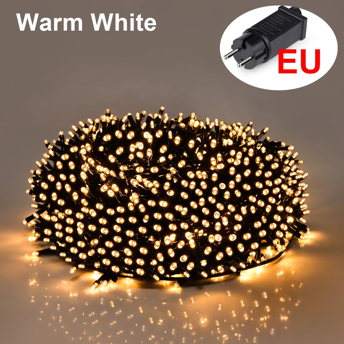 10M-100M Fairy Lights LED String Garland Christmas Light Waterproof Outdoor