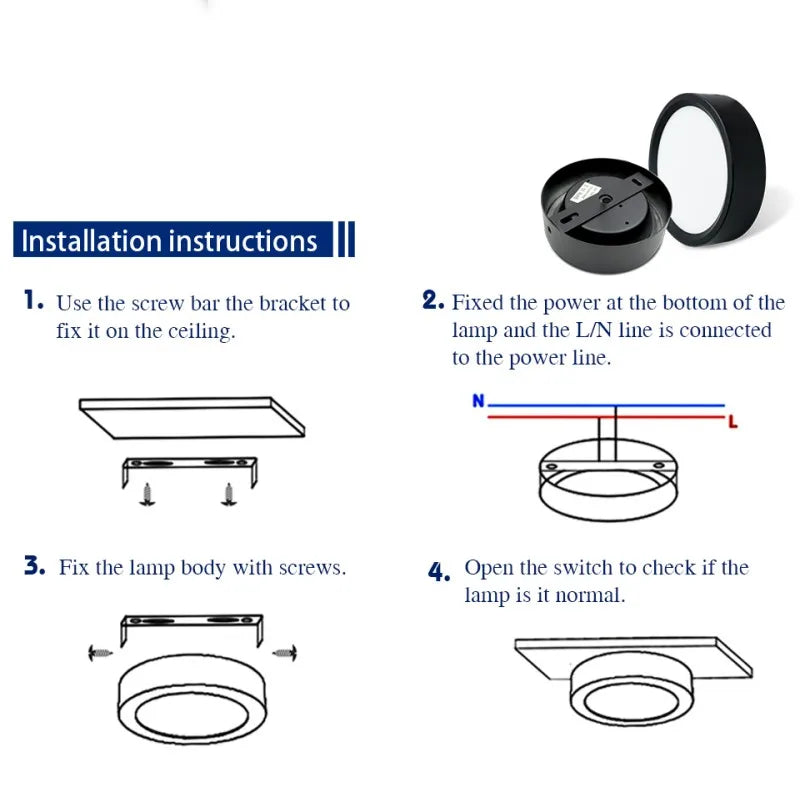 Led 220V Ceiling Downlights