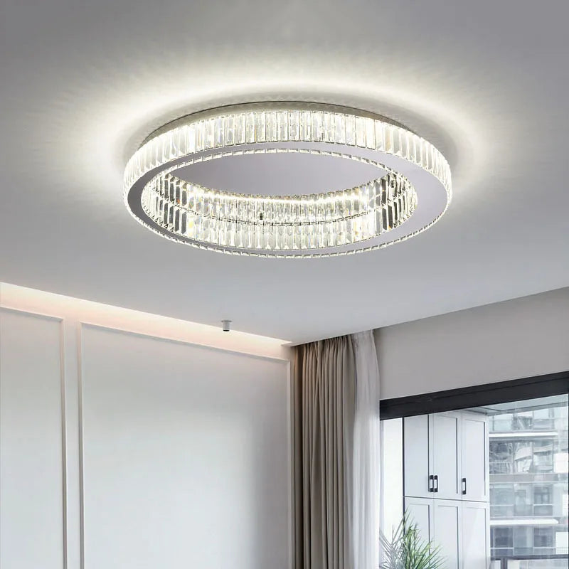 Modern Gold Crystal Ceiling Chandelier Led Indoor Lighting Decor