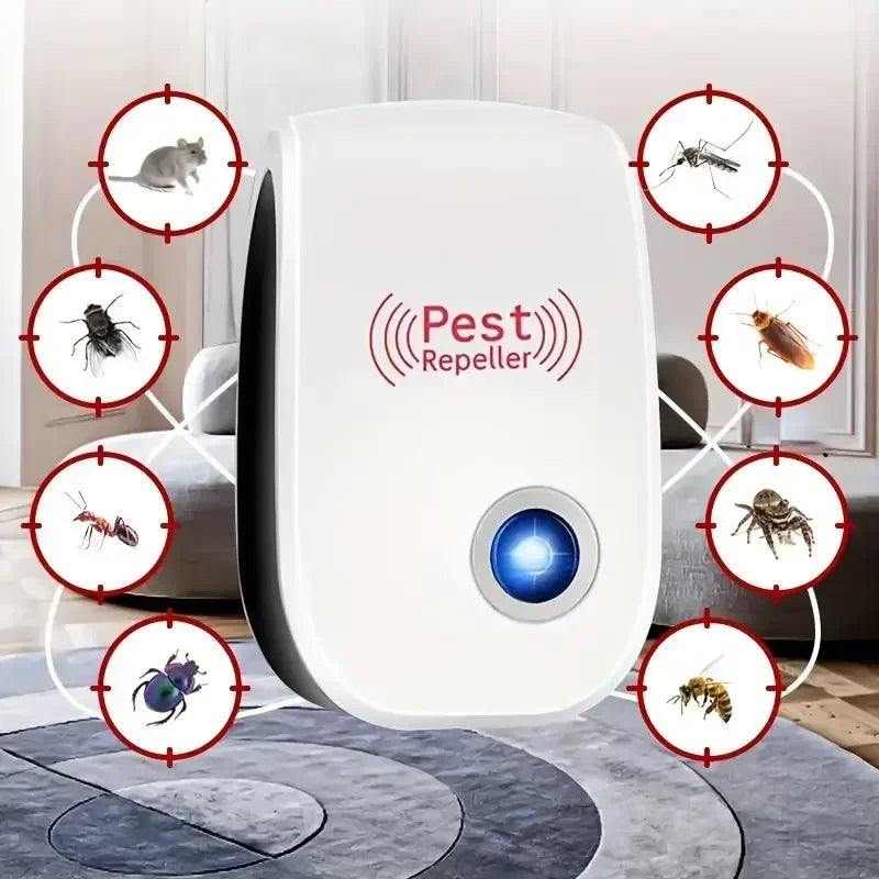Ultrasonic Pest Repellent Plug-In - Effective Indoor Insect Control For Mosquitoesf