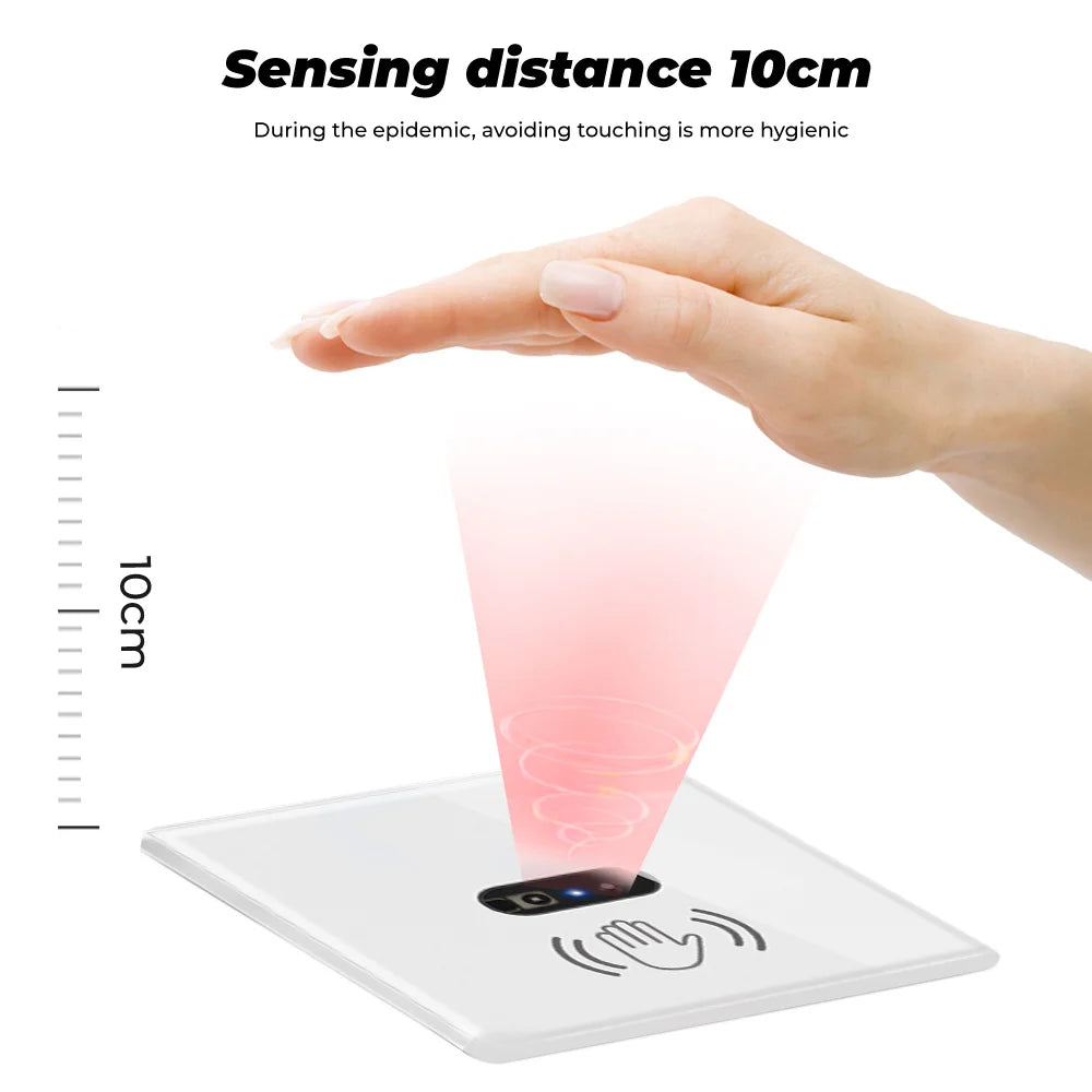 Touchless hand wave smart switch Non-Touch IR Sensing wall switch Royal Lights & Home Decor
