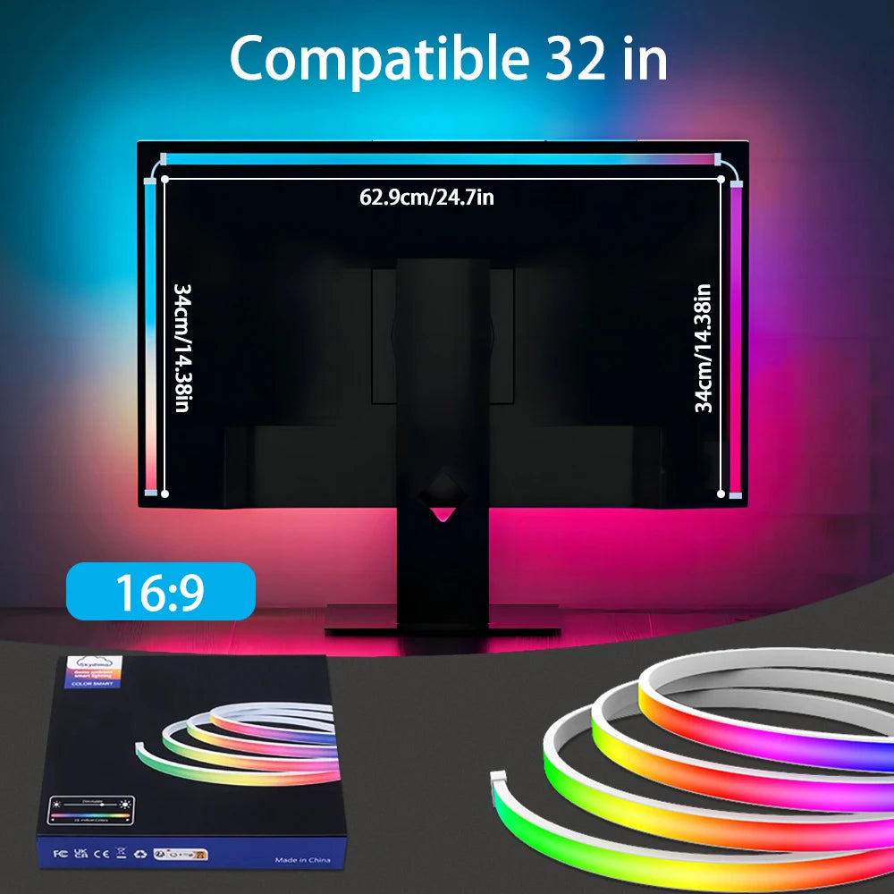 RGB LED Gaming Strip Light Computer Monitor Backlight Royal Lights & Home Decor