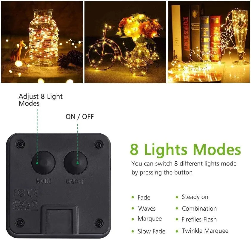 Solar String Lights Outdoor Waterproof Royal Lights & Home Decor