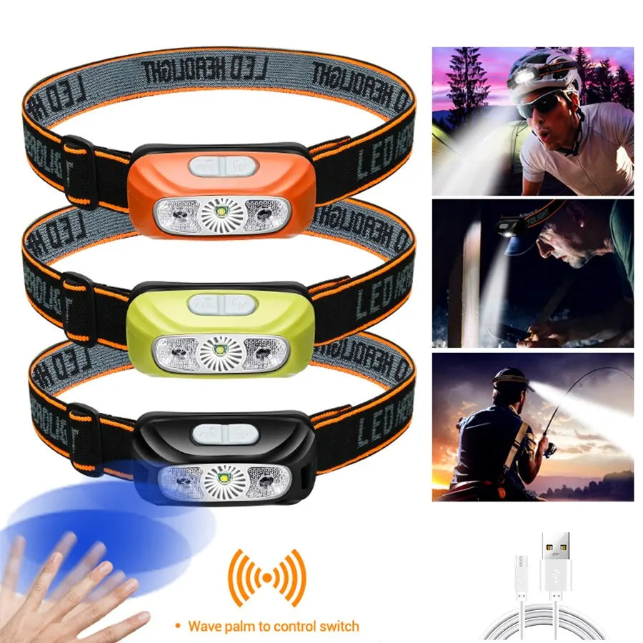 USB Head Flashlight
