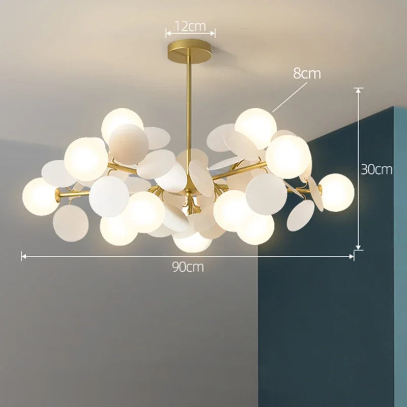 Modern Led Chandeliers Colourful Branch Lustre Luxury Ceiling Light