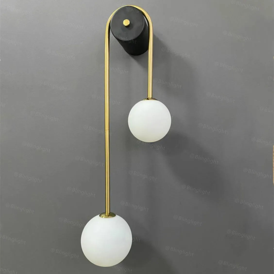Modern Wall Lamp Glass Ball Lampshade - Royal Lights & Home Decor