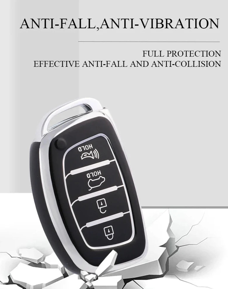 3 4 Button TPU Car Smart Key Case Cover Royal Lights & Home Decor