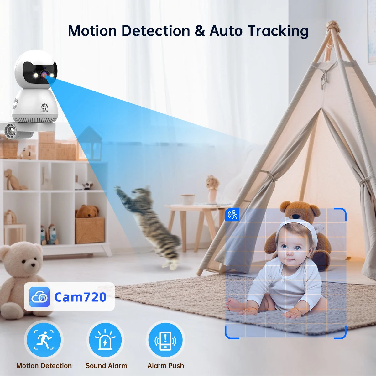 5MP 3MP IP Camera 5G WiFi Smart Home Indoor Wireless IP Surveillance Camera