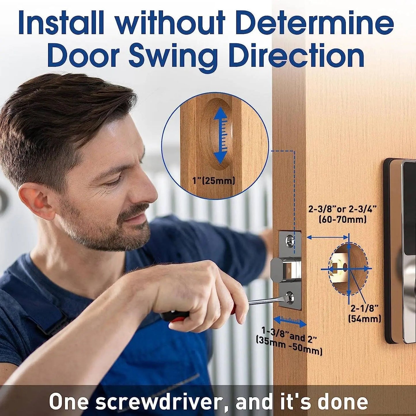 Smart Lock with password, Keyless Entry Door Lock with Touchscreen Keypads Royal Lights & Home Decor