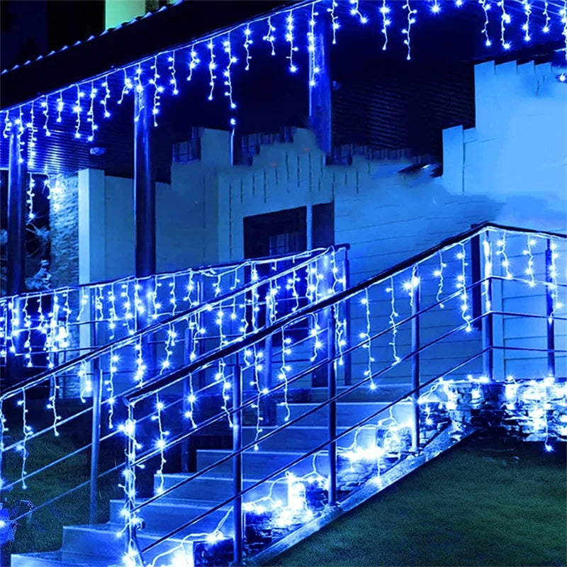 Christmas Lights Waterfall Outdoor Decoration 5M Droop 0.4-0.6m Led Lights Royal Lights & Home Decor