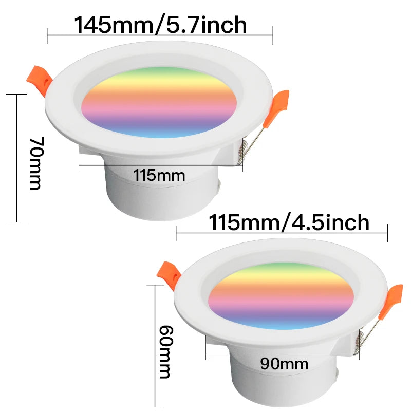 WIFI Smart LED Downlight Dimming Round Spot Light Royal Lights & Home Decor