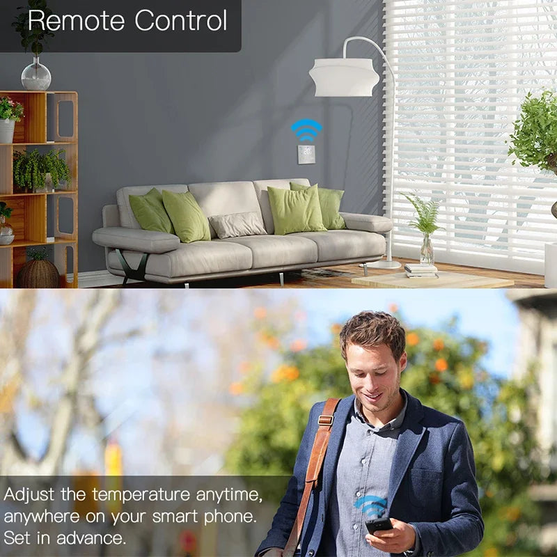 WiFi Smart Thermostat Temperature Controller for Water Electric Floor Heating Royal Lights & Home Decor