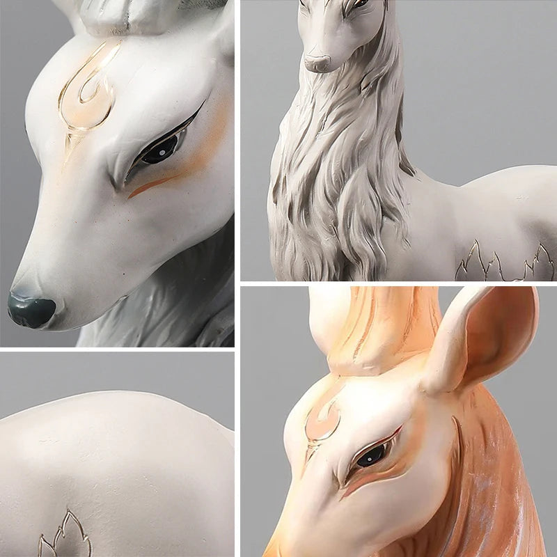 35cm High-End Deer Sculpture Royal Lights & Home Decor