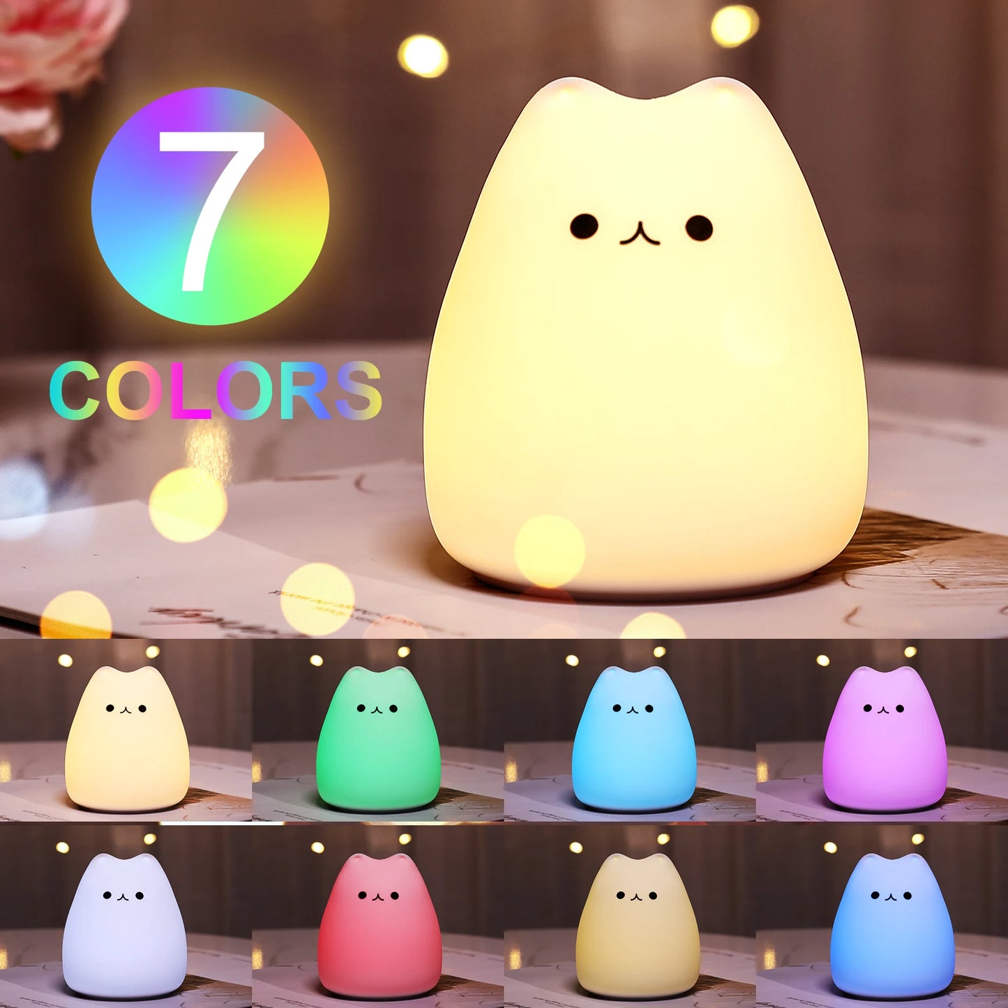 Cat Baby Night Lamp - Royal Lights & Home Decor