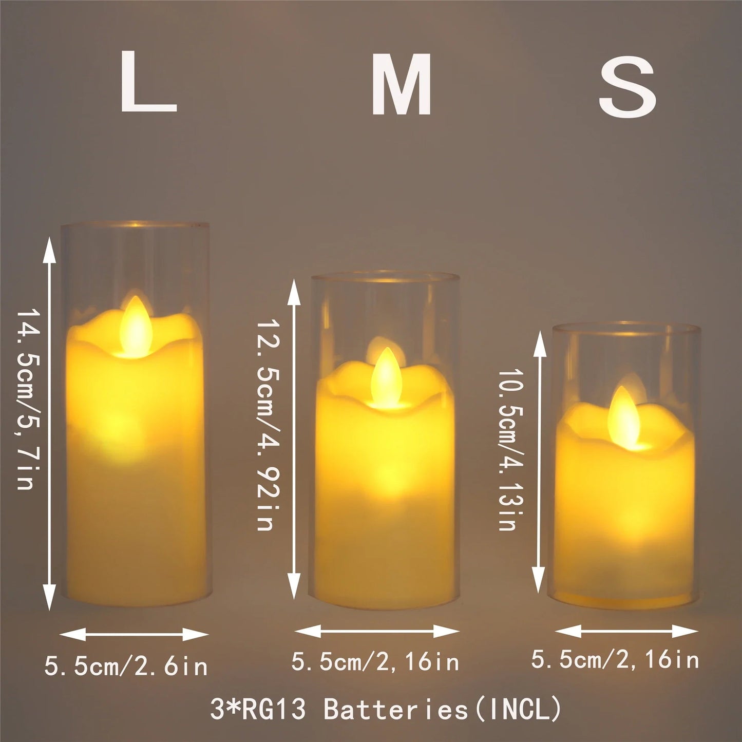 6Pcs Led Flameless candles Royal Lights & Home Decor