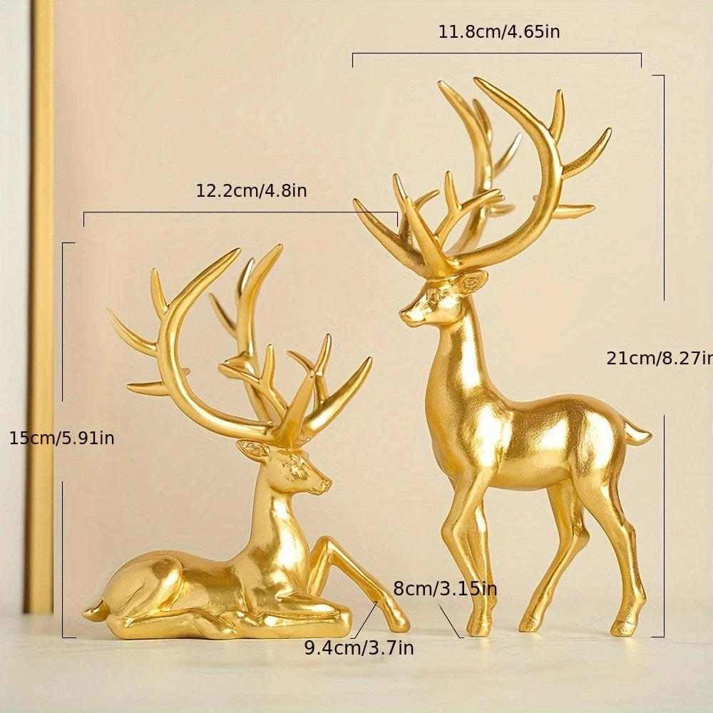 Modern Accessible Luxury Elk Ornaments Set