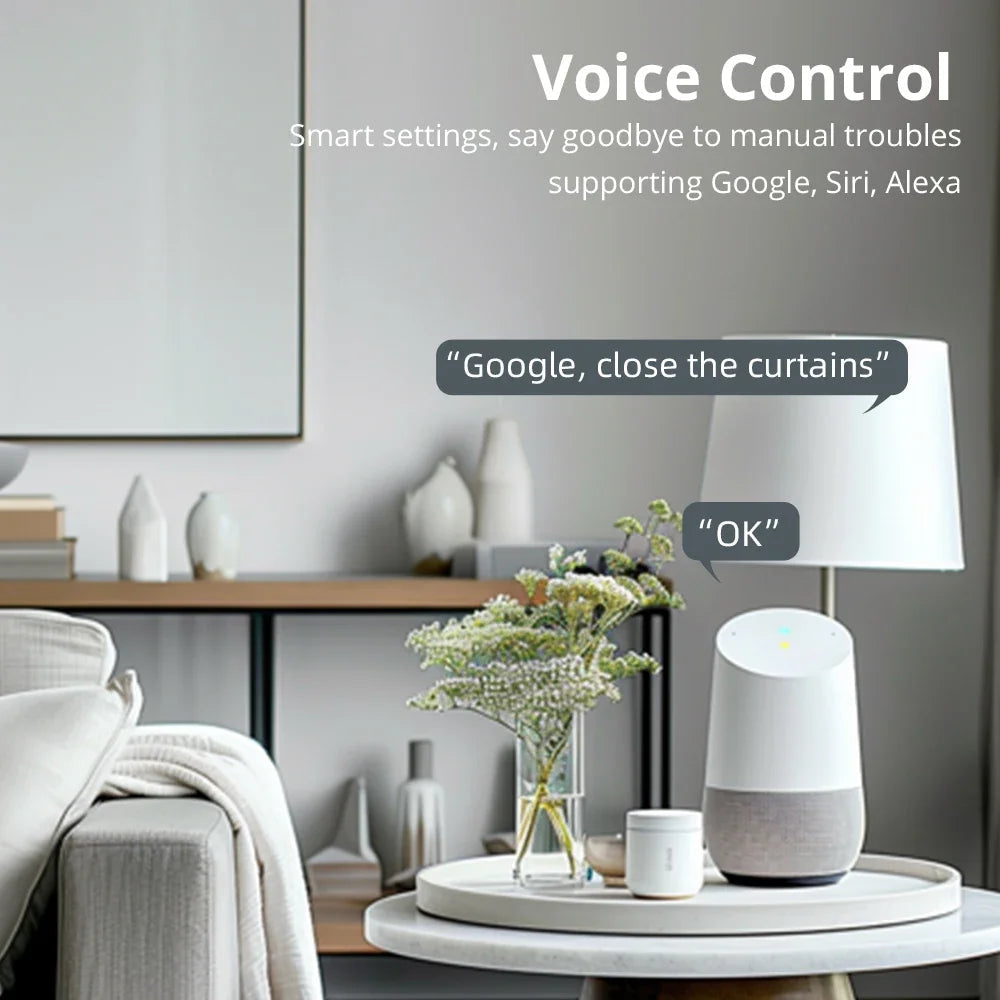 Smart Roller Shade Blinds Motor for 37 38mm Tube Alexa Google Home Smart things Home kit App Control Royal Lights & Home Decor