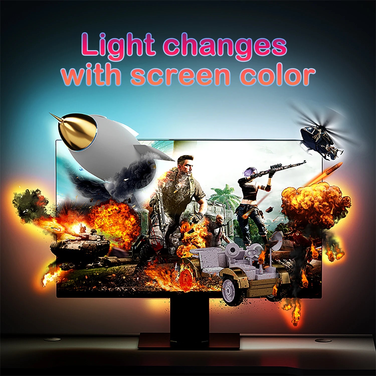 RGB LED Gaming Strip Light Computer Monitor Backlight Royal Lights & Home Decor