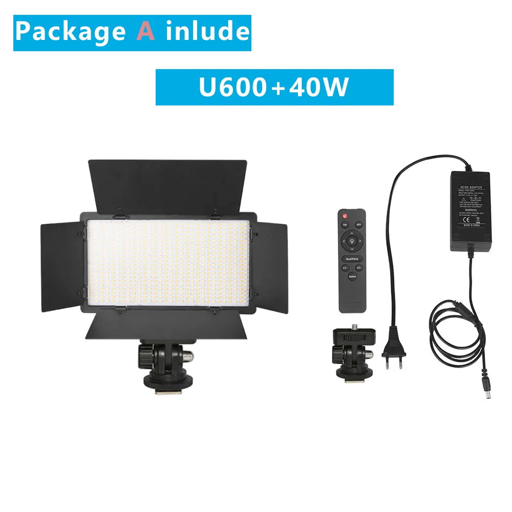 LED Video Light Photo Studio Lamp Bi-Color 2500K-8500k
