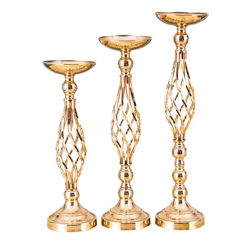 Table Candle Holder Gold Iron