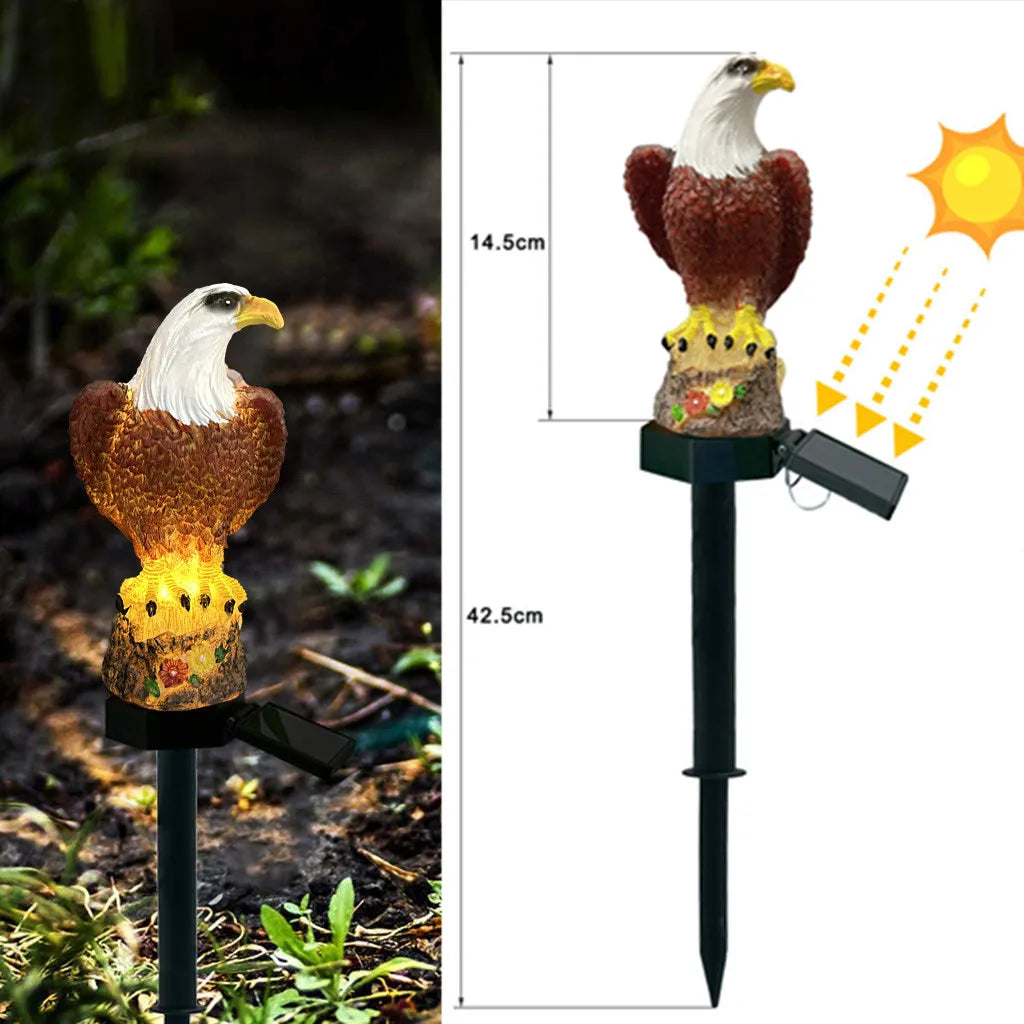 Solar Powered LED Owl Animal Home Artificial Flowers Garden Lights Waterproof Royal Lights & Home Decor