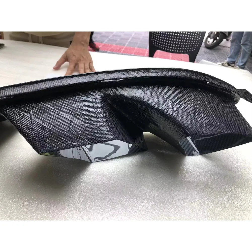 Dry Carbon Fiber Front Bumper Air Duct Vent Trim Replacement for BMW Royal Lights & Home Decor