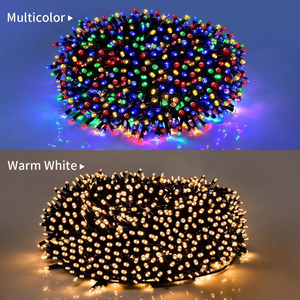 10M-100M Fairy Lights LED String Garland Christmas Light Waterproof Outdoor