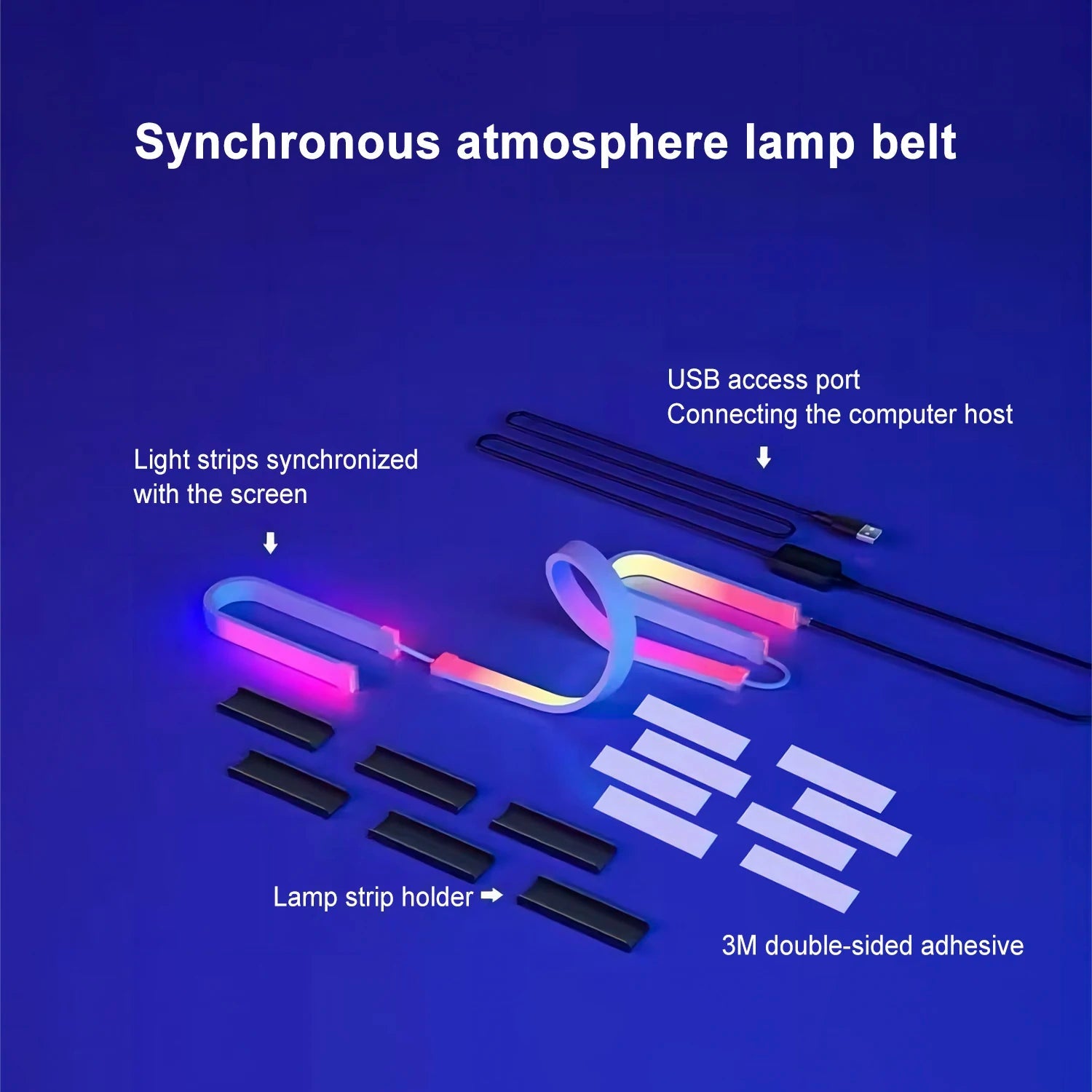 RGB LED Gaming Strip Light Computer Monitor Backlight Royal Lights & Home Decor