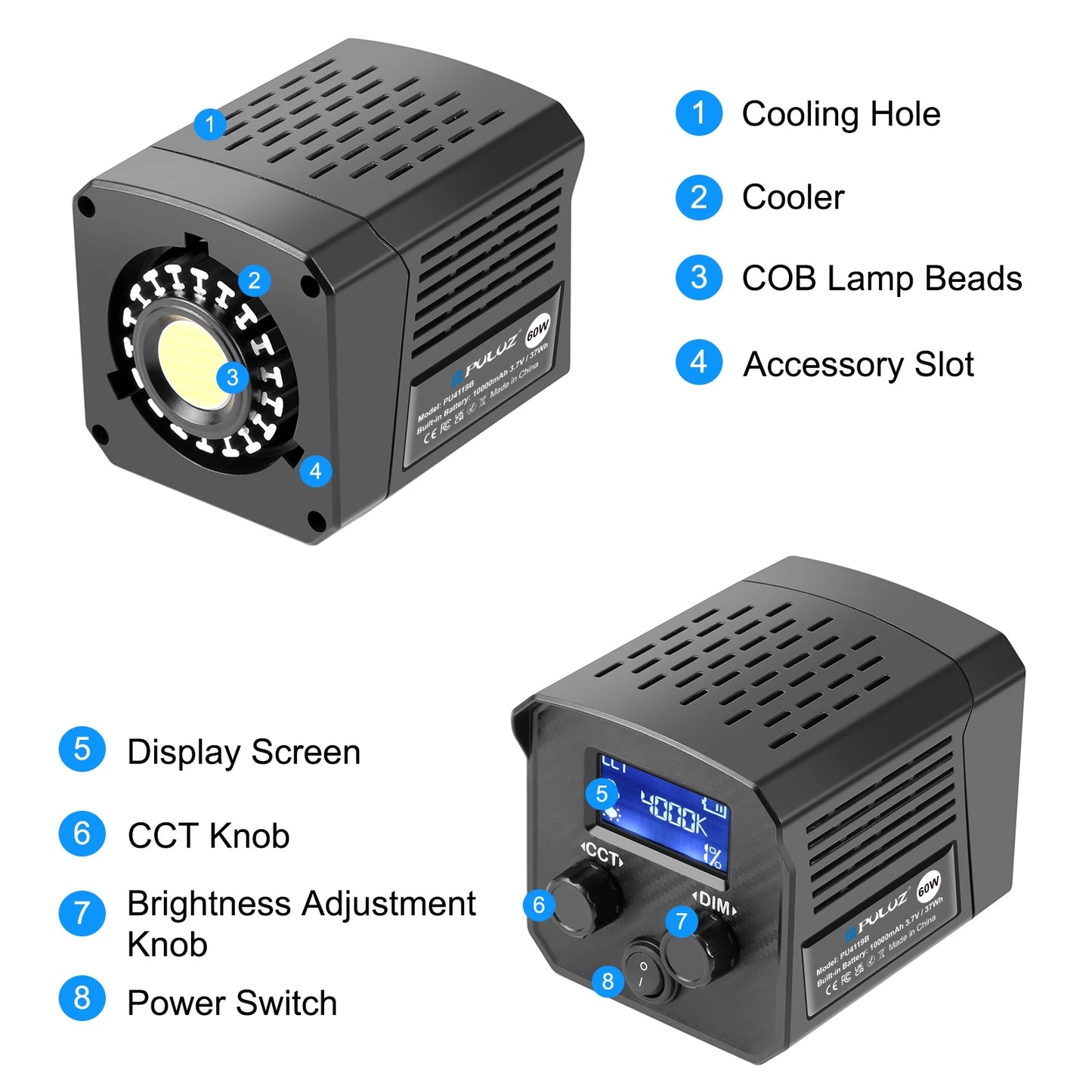 LED Video Light Handheld Photography Studio Light