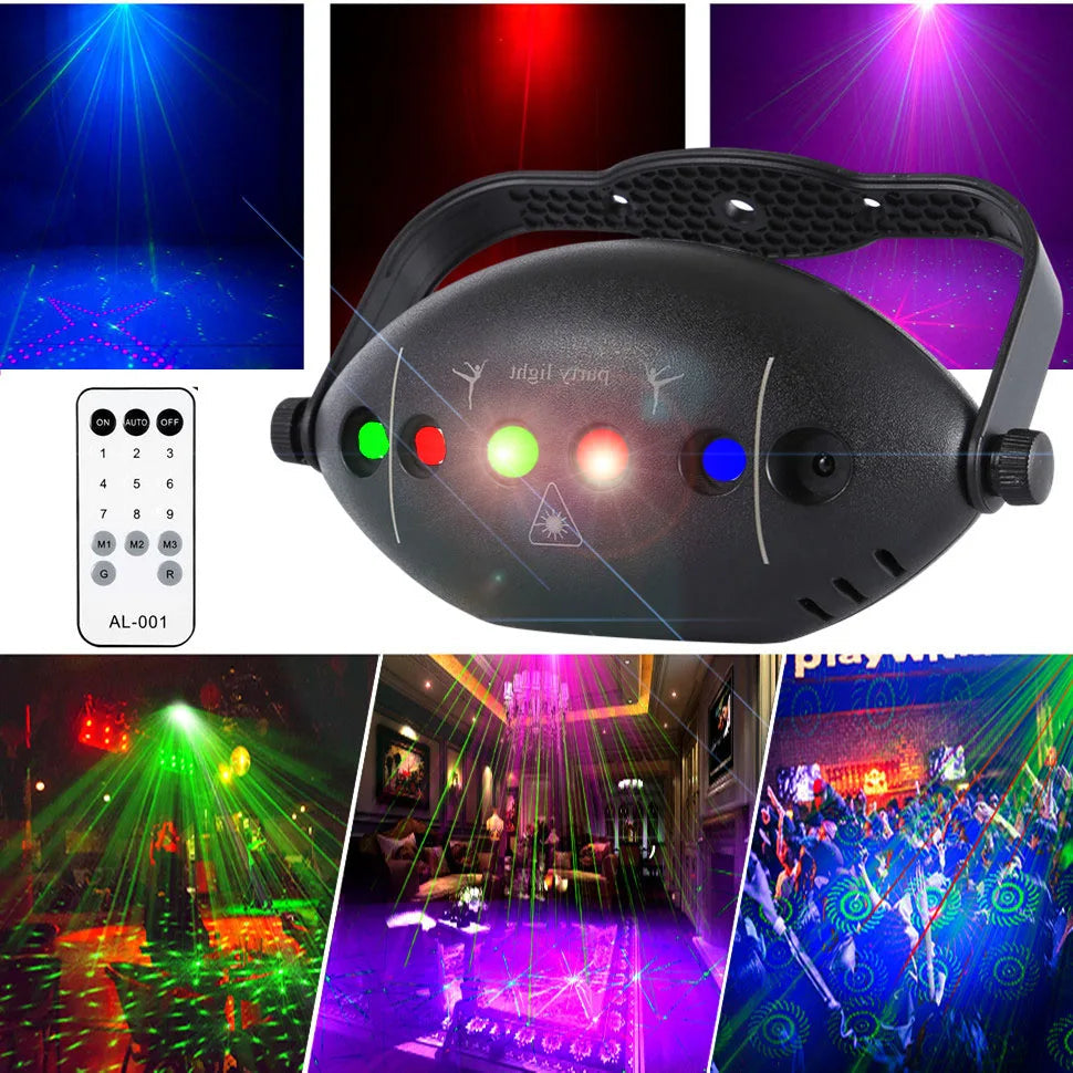 Stage Party Laser Projector DJ Disco Light Rechargeable Rgb Color Royal Lights & Home Decor
