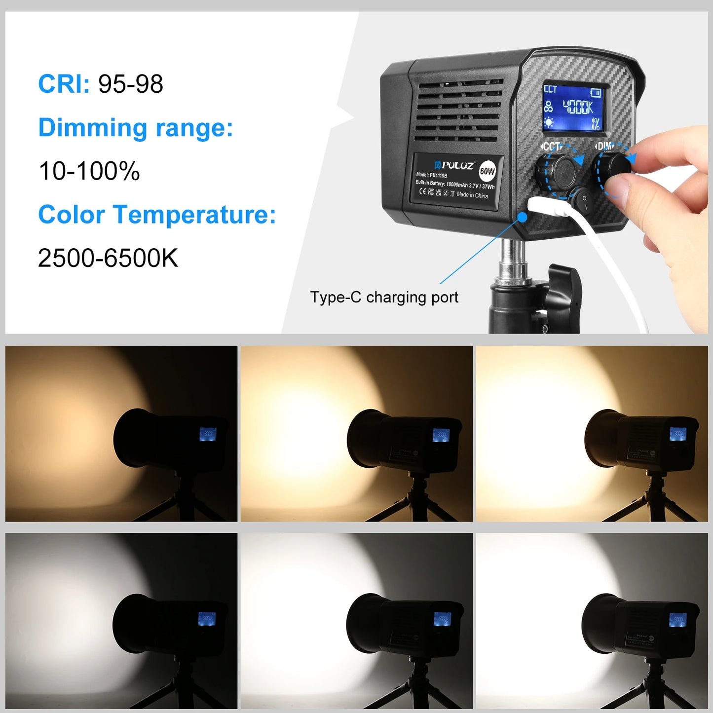 LED Video Light Handheld Photography Studio Light