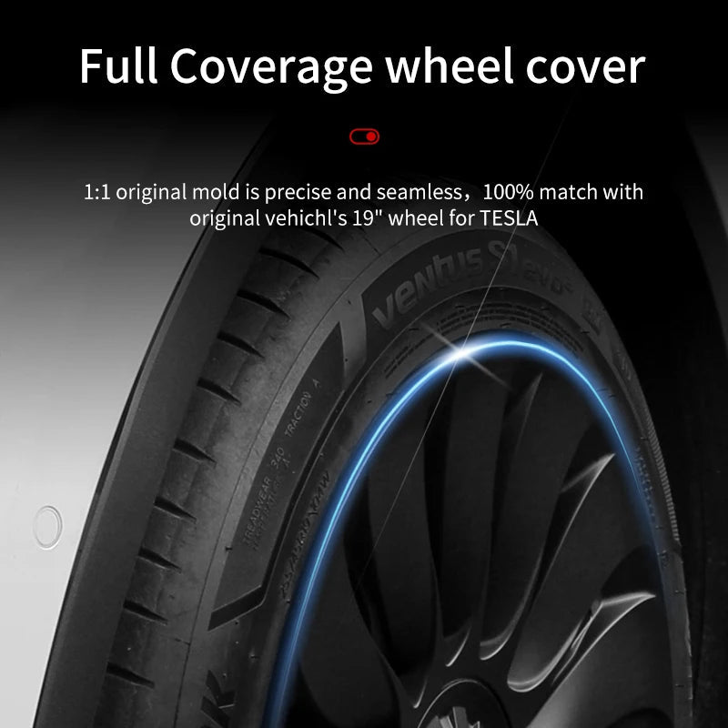 Hubcaps for Tesla Model Y 19 Inch Storm Style Wheel Cover Royal Lights & Home Decor