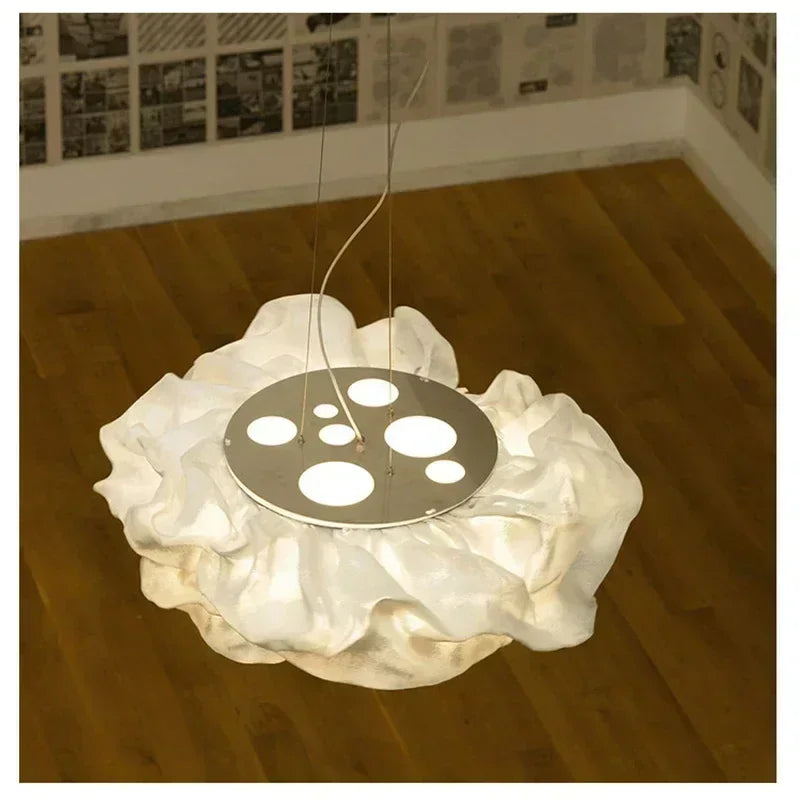 Hanging Chandelier Home Decor Stainless Steel Cloud Shaped Design Pnendant Light