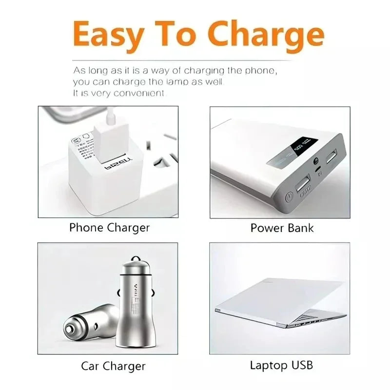 USB Rechargeable LED Emergency Lights Outdoor Portable Royal Lights & Home Decor