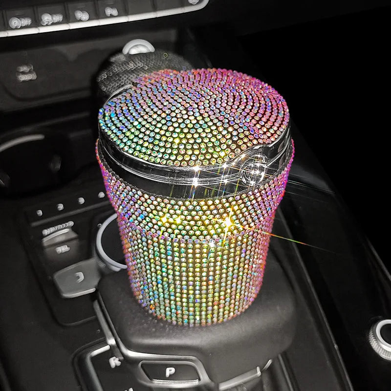 Car luxury Ashtray Portable Bling Cigarette Smokeless Royal Lights & Home Decor