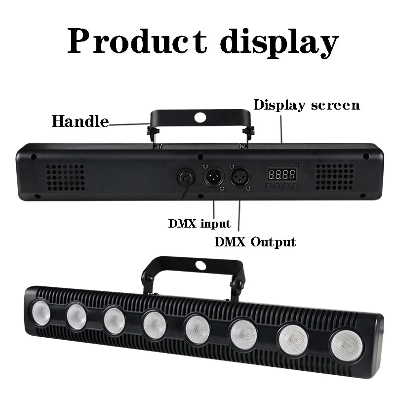 8 LED RGBW 4IN1 DMX Wall Wash Lamp DJ Disco Party Light