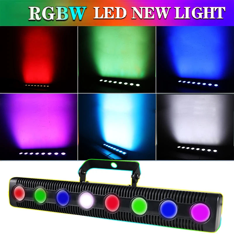 8 LED RGBW 4IN1 DMX Wall Wash Lamp DJ Disco Party Light