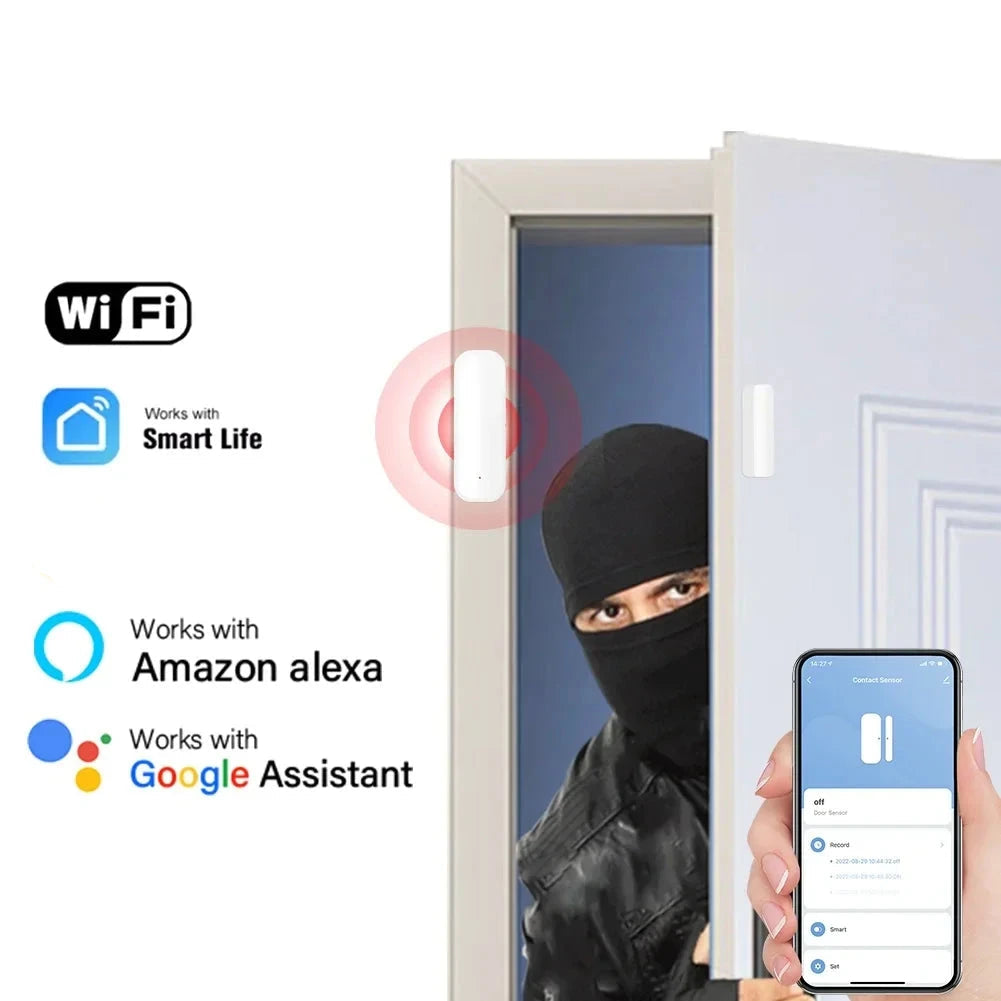 Door Sensor Window Sensor Smart Home Wireless Door Detector Royal Lights & Home Decor