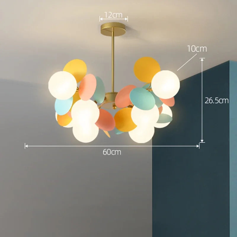 Modern Led Chandeliers Colourful Branch Lustre Luxury Ceiling Light
